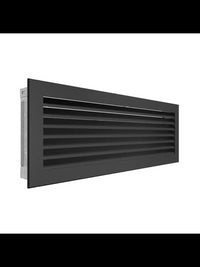 Griglia di ventilazione per camino Nera- Hide 17x49
