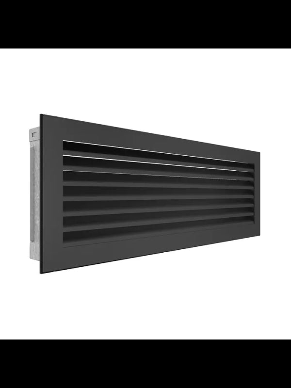 Griglia di ventilazione per camino Nera- Hide 17x49