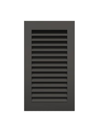 Griglia di ventilazione per camino Nera- Hide Verticale 30x17