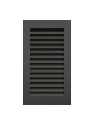 Griglia di ventilazione per camino Nera- Hide Verticale 30x17