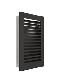 Griglia di ventilazione per camino Nera- Hide Verticale 30x17