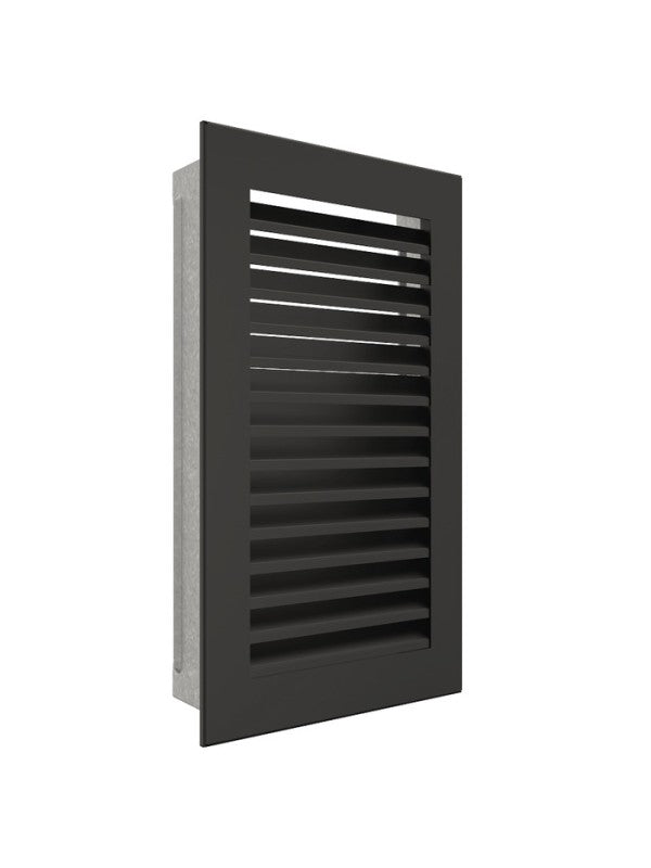 Griglia di ventilazione per camino Nera- Hide Verticale 30x17