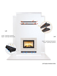 Griglia di ventilazione per camino Crema- Loft 60x1000