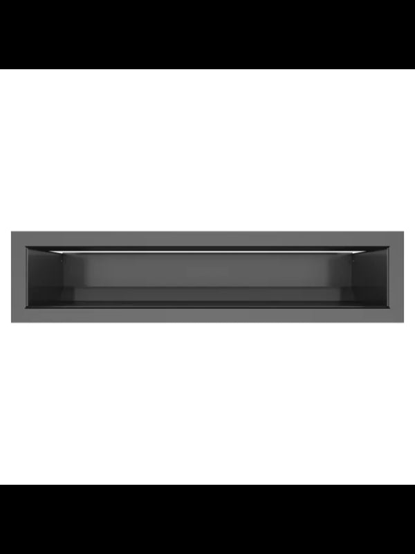 Griglia di ventilazione per camino Nera- Loft 90x400