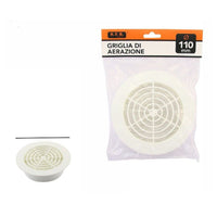 Trade Shop - Griglia Di Ventilazione Rotonda Diametro 110mm Aspirazione Aria Aerazione 71398 -