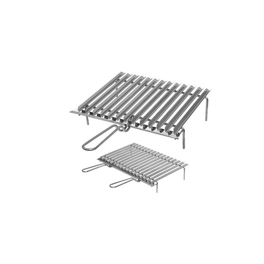 Griglia El Gaucho Bio inox 50x35 cm – Superficie sagomata per raccolta liquidi – El Gaucho