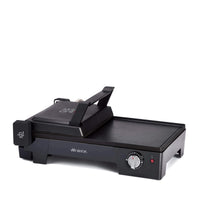 Griglia Elettrica 3 in 1 - Barbecue, Piastra Liscia e Rigata, Apertura 180°