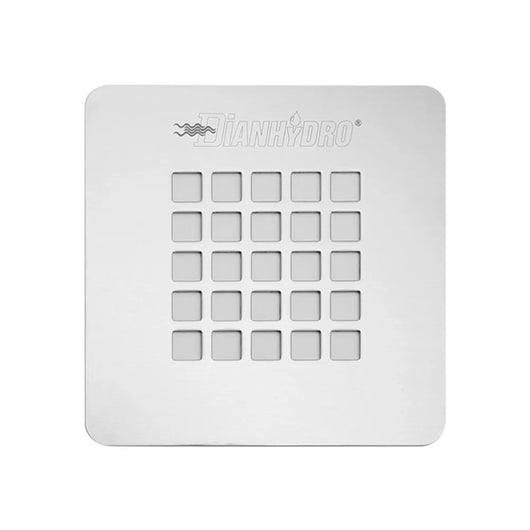 Griglia per piatto doccia in acciaio inox quadrata 12,5x12,5 cm