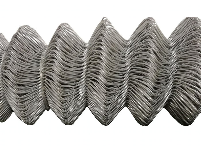 2pz rete per recinzione zincata altezza h 100 cm maglia sciolta 50x50 mm filo ø 1,7 mm lughezza rotolo da 25 mt per recinzione grigio cod:ferx.mi.11.stock