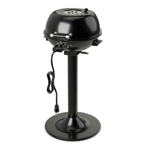 Grill portatile verticale con griglia scaldavivande rimovibile antiaderente, Grill elettrico per uso interno ed esterno-Accessori per barbecue