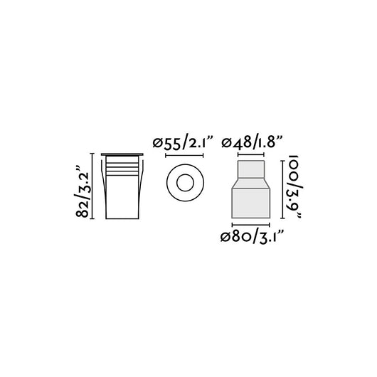 CROSBY, Incasso a LED a Pavimento per Esterni, Faro Barcelona