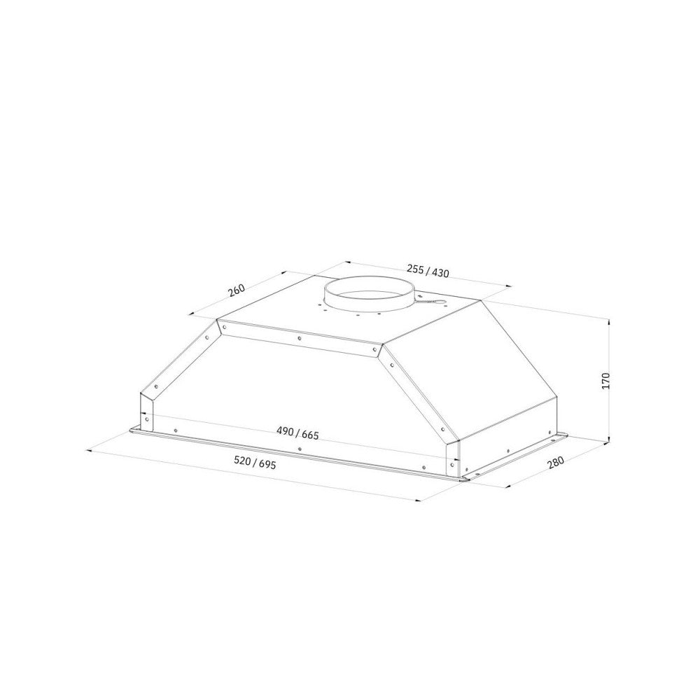 Gruppo cappa sottopensile GRUPPO70NEW inox Samet