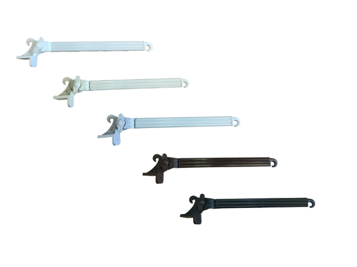 Braccetti per Tende da Sole in Alluminio Bracci Alluminio 70 cm in Coppia Bianco