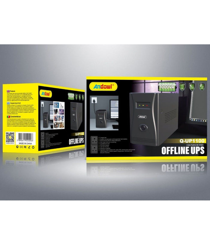 Gruppo Di Continuità  1000va Smart Offline Ups Per Computer Pc Router Q-up1100         
