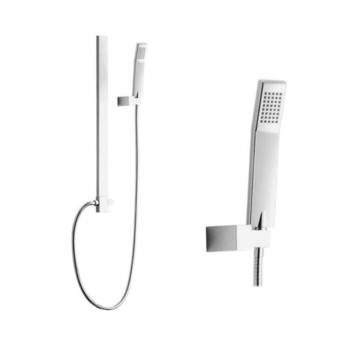 Gruppo doccia cromato soffione e doccetta Linear Big