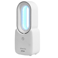 Zephir ventilatore da tavolo ricaricabile no pale 3 velocità 7 colori di luce