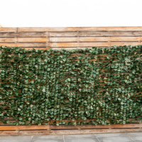 Siepe artificiale in arte topiaria, Siepe con foglie di edera per interno ed esterno, 150 x 300 cm-Decorazioni da giardino