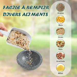 Mangiatoia per uccelli da appendere Abbeveratoio e vasca per uccelli da 270 ml con gancio a cupola resistente alle intemperie e ciotola per l'acqua 20_0008844