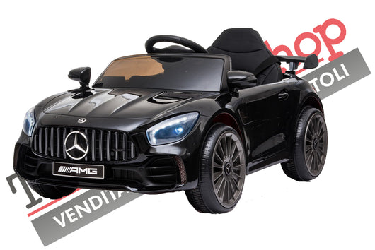 Auto Elettrica Per Bambini Mercedes GTR GT-R AMG 12V - Small-Nero
