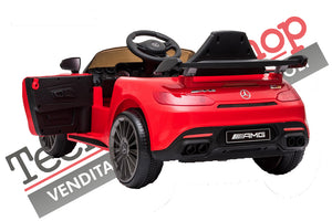 Auto Elettrica Per Bambini Mercedes GTR GT-R AMG 12V - Small-Rosso