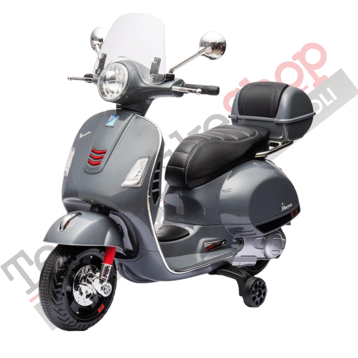 Moto Elettrica GTS Super 12V con Bauletto e Parabrezza-Grigio