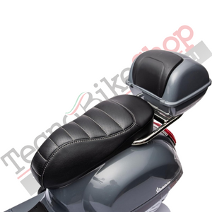 Moto Elettrica Piaggio Vespa GTS Super 12V con Bauletto e Parabrezza-Grigio