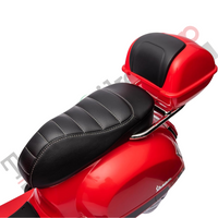 Moto Elettrica Piaggio Vespa GTS Super 12V con Bauletto e Parabrezza-Rosso