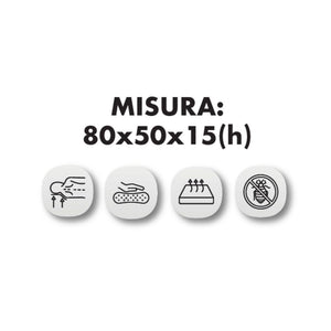 Guanciale memory foam Carbon15 particelle in carbonio