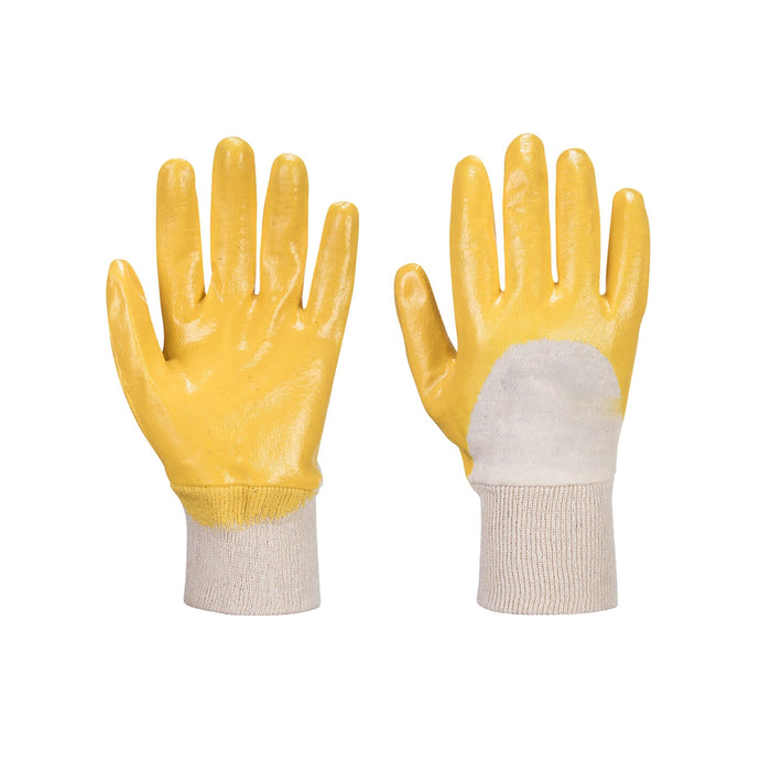 GUANTI DA LAVORO "LITE MIX" COTONE SPALMATO IN NITRILE GIALLO 12 PAIA TG.L MED NM-LMN_L