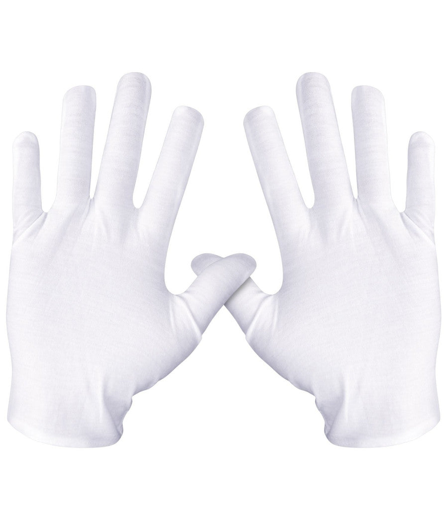 Guanti In Cotone Bianco Per Assorbimento Crema Mani Pelle Secca Sensibile Idrata         