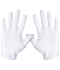 Guanti In Cotone Bianco Per Assorbimento Crema Mani Pelle Secca Sensibile Idrata         