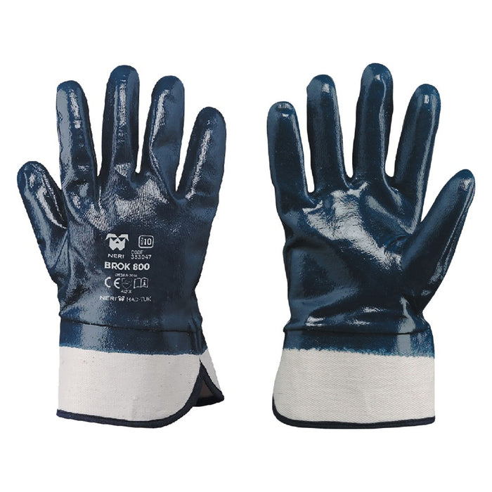 'GUANTI NBR MANICHETTA TELA 'BROK 800' Tg. 10 XL'