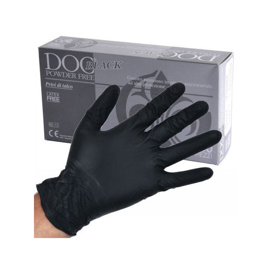 Guanti Nitrile Doc Black Powder Free Pz 100 L