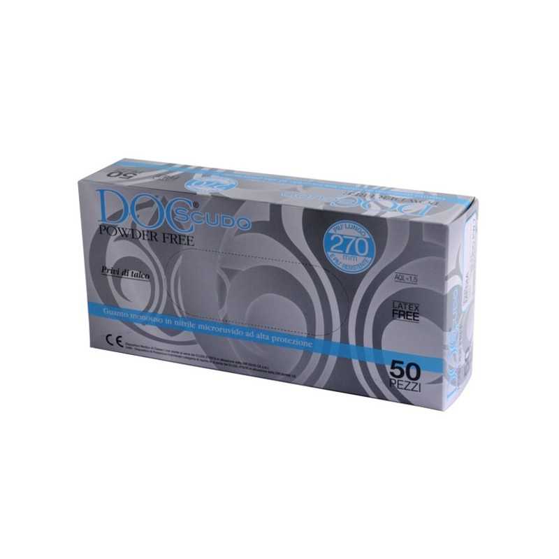 Guanti Nitrile Doc Scudo Powder Free pz. 50 L
