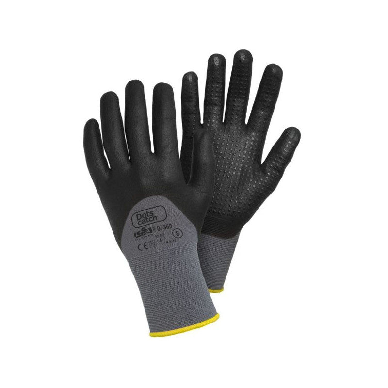 Guanti Nitrile Dots Neri 8 Issa