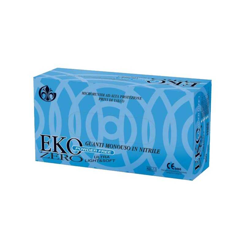 Guanti Nitrile Eko Zero Powder Free pz.100 S