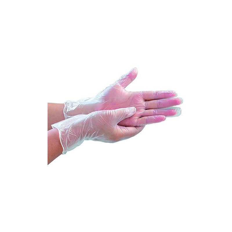 Guanti Vigor vinile bianco, monouso 100 pezzi, mis. s