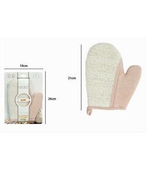 Guanto Doccia Bagno Esfoliante Per Cura Pulizia Di Pelle Corpo 21 Cm Rosa 79661         