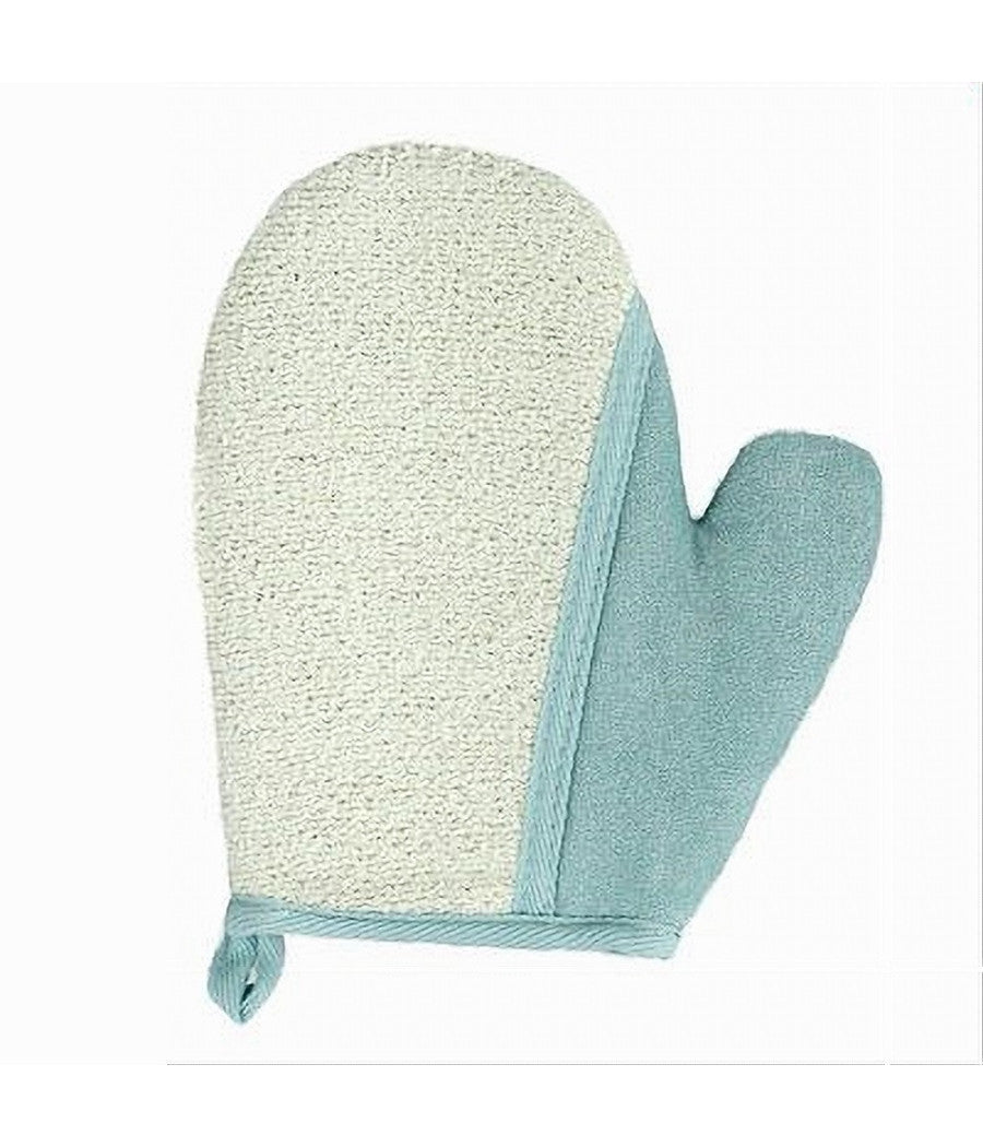 Guanto Doccia Bagno Esfoliante Per Cura Pulizia Pelle Corpo 21 Cm Azzurro 79664         
