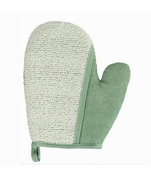 Guanto Doccia Bagno Esfoliante Per La Cura Pulizia Pelle Corpo 21cm Verde 79662         