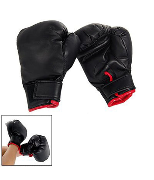 Guantoni Coppia Paia Guanti Boxe Pugilato Regolabili Misura Bambini Neri         