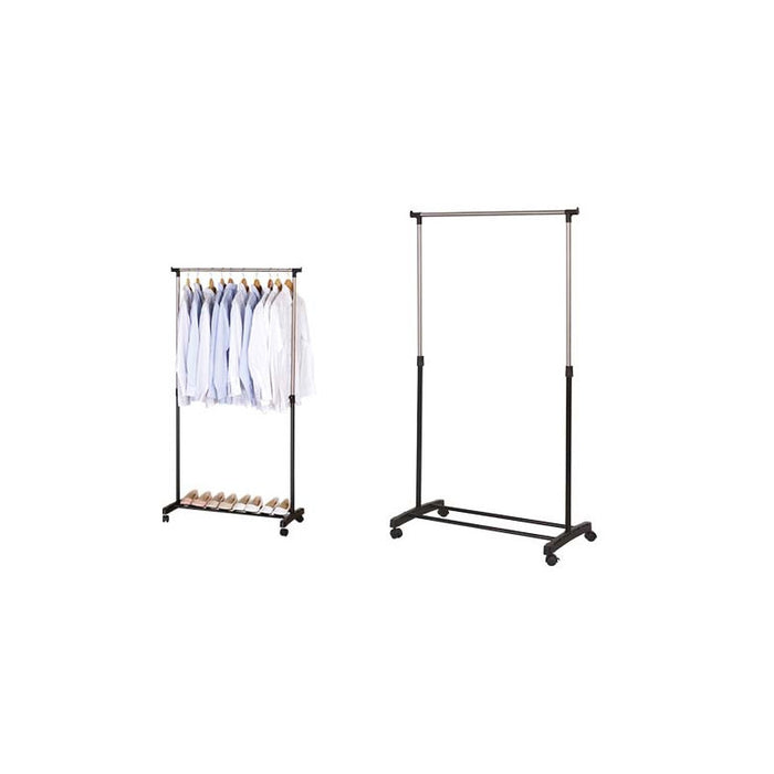 Guardaroba Portabiti Regolabile in Altezza con Rotelle Brixo Mono H 87-162 cm