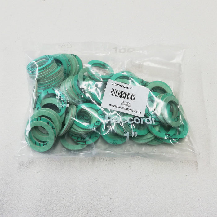 Guarnizione piatta di carta da 1+1/2 - blister da 100 unità