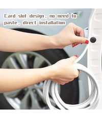 Guarnizione Porta Auto Gomma Portiera Striscia Protezione Universale 5 Mt Bianca         