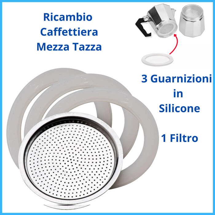 Guarnizione macchina caffe mezza tazza  ricambi guarnizione in silicone filtro caffè ricambio guarnizioni