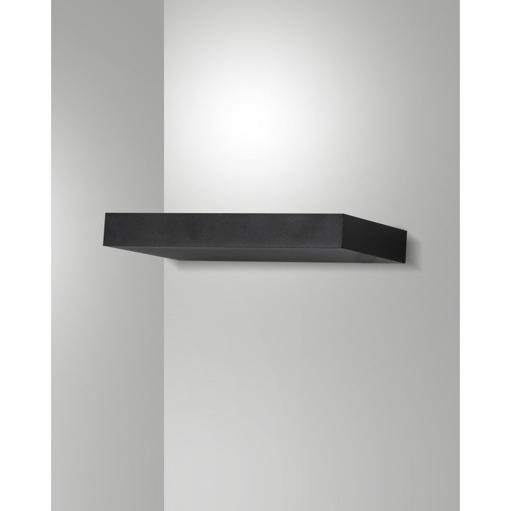 Guia - Applique da parete a LED in alluminio Fabas Luce - Led integrato IP20 Nera - 17 cm