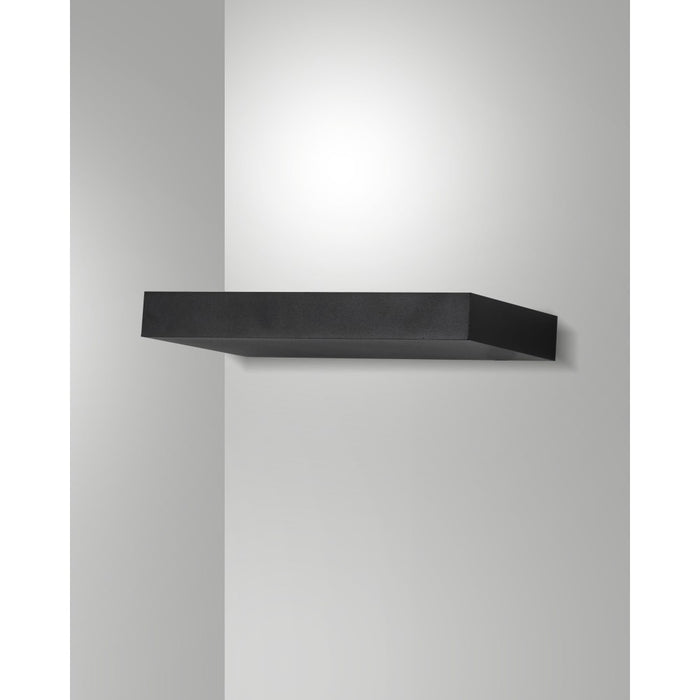 Guia - Applique da parete a LED in alluminio Fabas Luce - Led integrato IP20 Nera - 24 cm