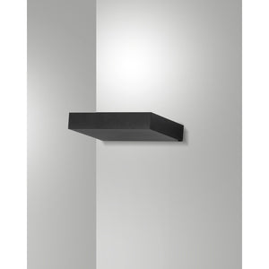 Guia - Applique da parete a LED in alluminio Fabas Luce - Led integrato IP20 Nera - 24 cm