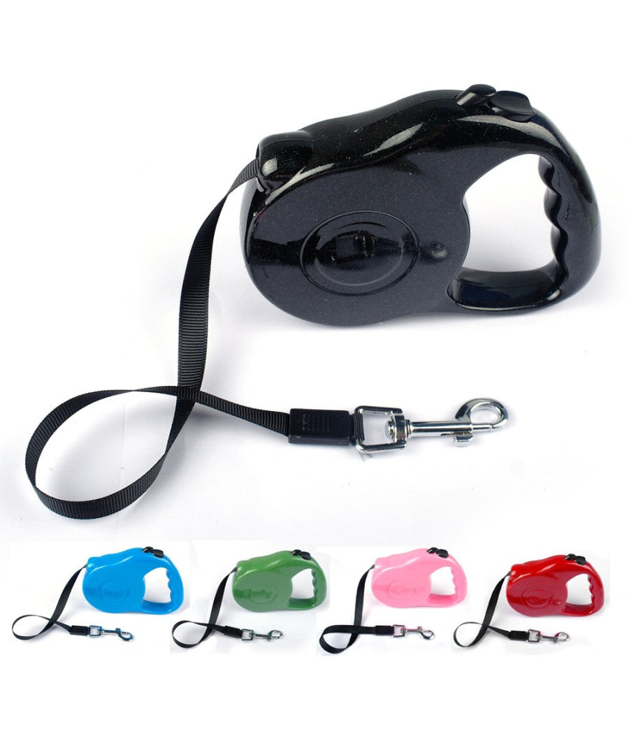 Guinzaglio Allungabile Estensibile Cane Media Piccola Taglia 5 Metri 25kg         