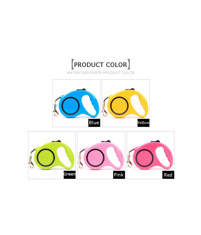 Guinzaglio Allungabile Per Cane Media Piccola Taglia 5 Metri Con Gancio 16kg         